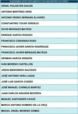19 Autores rechazan el actual COAC 2016