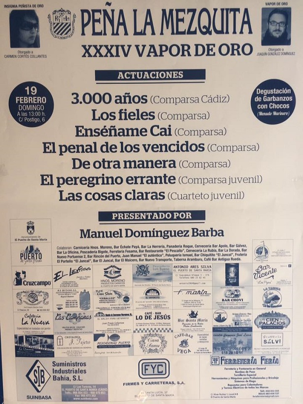 2017.- Cartel anunciador del XXXIV Vapor de Oro
