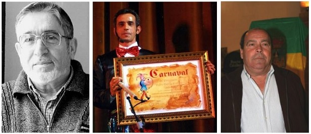 El Carnaval de El Puerto hace un reconocimiento a Diego Caraballo, Pedro García Garrido y a Manuel Mel Segarra.