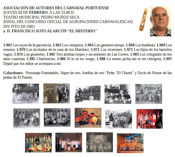 2012.- XIV Pito de Oro – Frco. Soto – J. Manuel Gómez